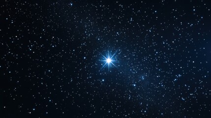 Wall Mural - A distant star shining brightly.