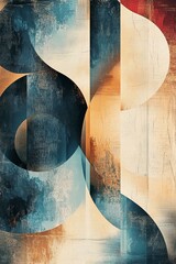 Abstract art background. Artistic illustration with abstract shapes. Geometric patterns. wallpaper