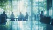© warunthorn - Blurred Meeting Room.