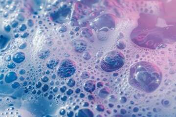 Image of Car wash foam and small bubbles. Texture for background usage