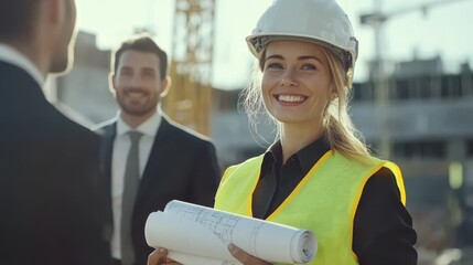 The Woman with Construction Plans