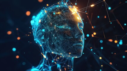 Wall Mural - Generative AI in action with unique and creative digital content creation