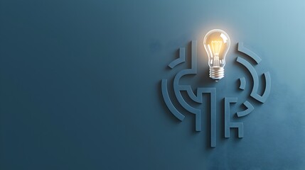 Leinwandbilder - Illuminating the Path Through the Creative Labyrinth of Innovation A Conceptual Representation of Overcoming Challenges and Discovering New Solutions
