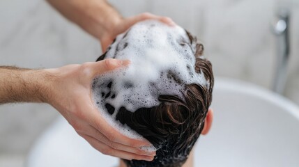 Relaxing Hair Washing Experience at Hair Salon