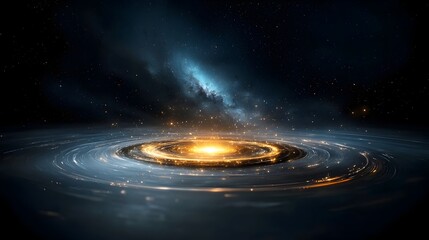 Leinwandbilder - Radiant cosmic orb with intense energy swirls glowing within a vast colorful nebula deep space scene with intricate light patterns and vibrant hues