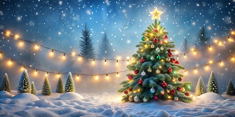 Sticker - merry christmas and happy holidays background