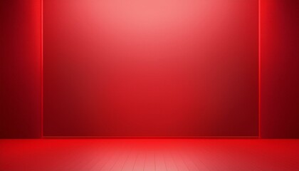 Wall Mural - red empty room studio gradient used for background and display your product