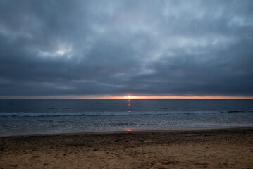 atardecer con nubes