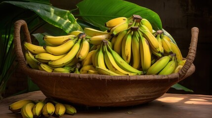 a bunch of ripe bananas