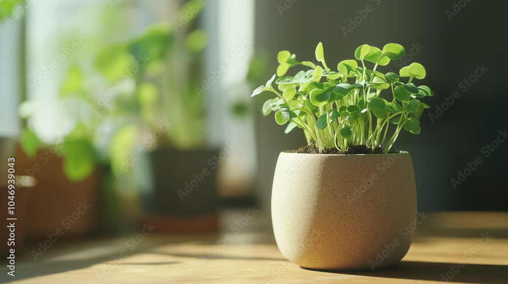 grass in a pot, plant in a pot, a ceramic pot, green plant, indoor plant
