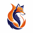 © Hier Onyak - Flat fox head logo design. logo template illustration