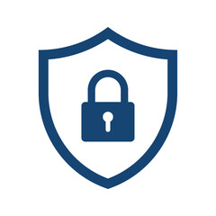 Wall Mural - shield with lock icon