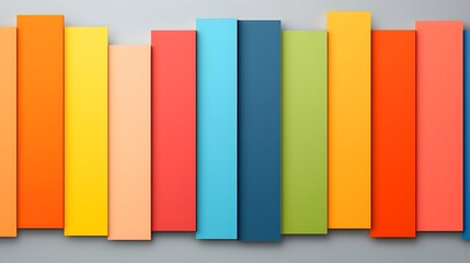 Leinwandbilder - Vibrant and dynamic gradient background featuring a captivating arrangement of colorful geometric prisms creating a striking pattern that is perfect for modern social media templates flyers