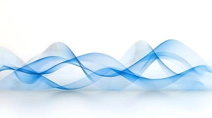 Aufkleber - Flowing digital waves with glowing particles seamlessly traversing a dark to white gradient background creating a mesmerizing visual effect that is perfect for modern tech and digital concepts