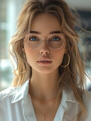 Leinwandbilder - Modern beautiful women, luxurious, She is an experienced trader in the market.