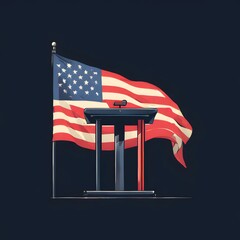 USA election concept abstract design