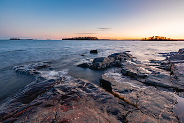 Wall Mural - sunset over the sea