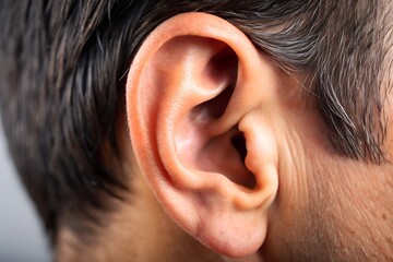 Poster - Extreme close-up of a person s ear