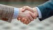 © nattapon98 - Two individuals are engaged in a handshake, symbolizing agreement, partnership, or collaboration in a professional setting.