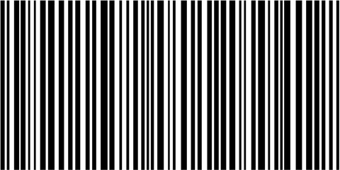 Fototapete - Minimalist barcode pattern featuring alternating line thickness
