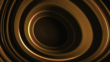 Wall Mural - luxury gold spiral circle turning on black background. loop able text, logo placement animation