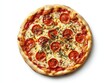 © Wallpaper - pizza isolated on white background