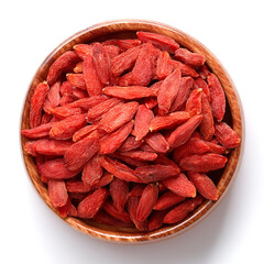 Wall Mural - Goji berry, isolated on a white background