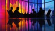 © WS Studio 1985 - Business Meeting Silhouette with Vibrant Background