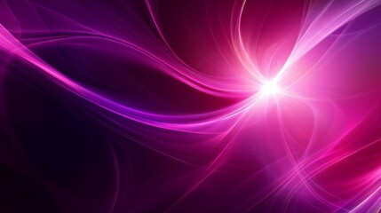 Wall Mural - abstract pink and purple light trails converging towards bright center