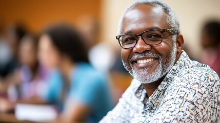 Poster - Happy Smiling Man in Casual Setting