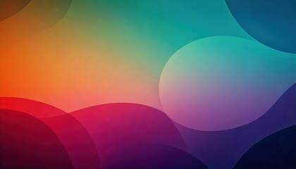 Wall Mural - colorful gradient effect with circles background
