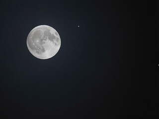 full moon in the night sky