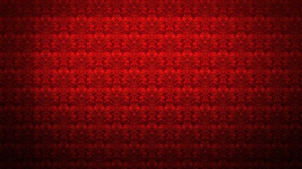 Wall Mural - Red background with a pattern of flowers. The flowers are arranged in a way that they look like they are blooming. Scene is warm and inviting