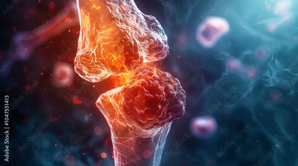 Tibia Cancer Bone cancer illustration, depicting aggressive osteosarcoma growth in ...