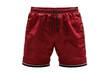 © Magnimage - Red basketball shorts isolated on transparent background, png file, no background png file