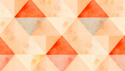 Wall Mural - Geometric background. Abstract Hand Drawn Pattern. Watercolor illustration, modern style isolated with white highlights, png