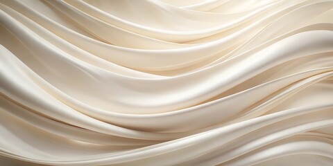 Abstract Cream Draped Fabric, 3D Render, Background, Minimalism, fabric, background, texture