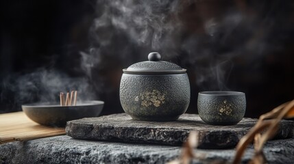 Wall Mural - Chinese tea in a teapot
