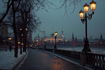 Moscow Kremlin Skyline Panorama