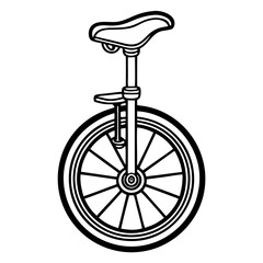 Unicycle: A simple, yet powerful illustration of a unicycle. It's perfect for use in educational materials, websites, or any other project where you need a clean and modern design. 