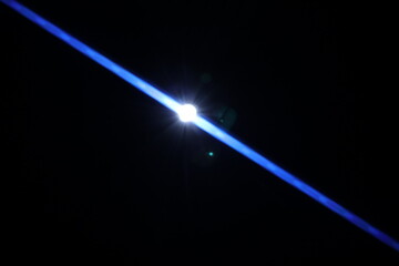 Single light lens flare overlay.