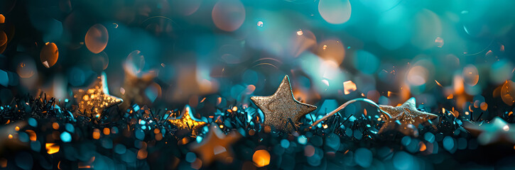 Wall Mural - starry sky with a blue background. the stars are scattered throughout the sky, creating a sense of m