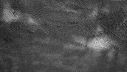 Poster - A black and white photo of a wall with a greyish color. The wall has a rough texture and he is made of concrete