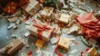 © Anna - Festive chaos: unwrapping holiday gifts amidst wrapping paper and decor