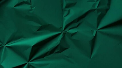 Leinwandbilder - The dark green crumpled paper creates an interesting texture, perfect for crafting, art, and design projects. The rich hue adds depth and character to various creative uses.