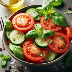 tomato and mozzarella salad