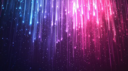 Wall Mural - Abstract Background With Falling Lights