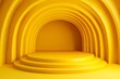 © Werckmeister - Yellow bright 3d background with round platform