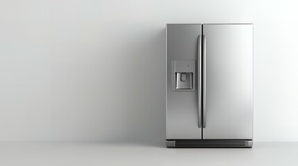 Stainless steel refrigerator in a modern kitchen.