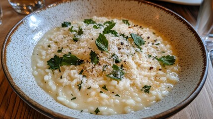 Creamy Risotto with Fresh Herbs and Cheese